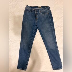 Madewell Jeans Mid- Rise Skinny Crop Sz 31